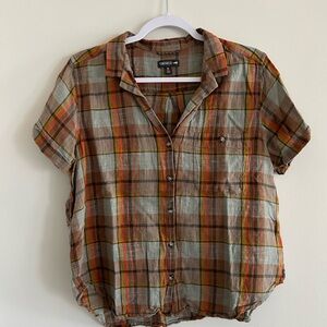 Plaid linen shirt